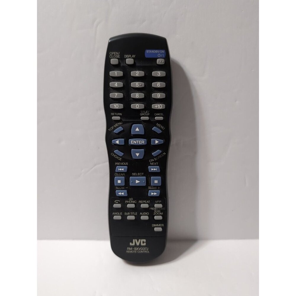 JVC Remote Control RM-SXV037J DVD Players XV-N40BK XV-N44 XV-N44SL Missing Cover